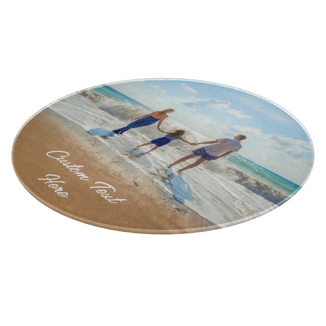 Planche À Découper Personnalisation de votre carte photo avec texte (Coin)