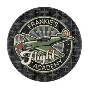 Planche À Découper Personnalisé NOM 2ÈME GUERRE MONDIALE Avion de gue