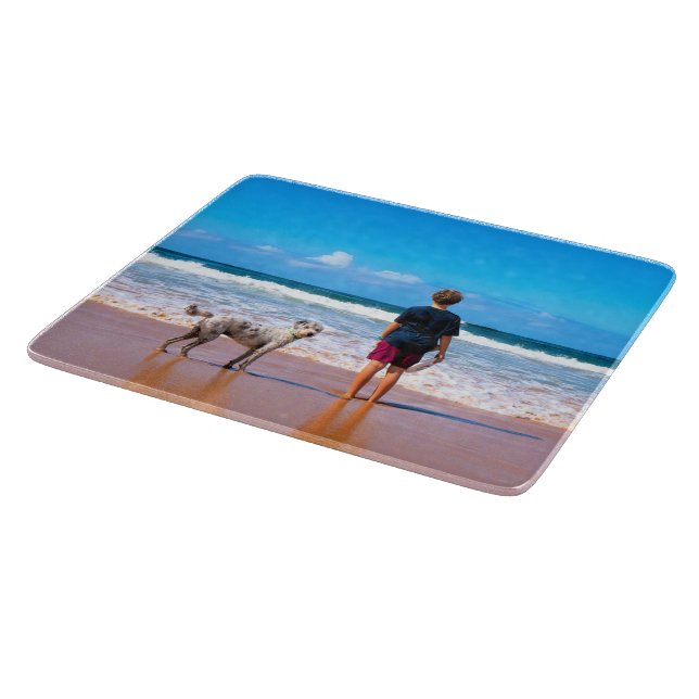 Planche à découper personnalisée avec photo de vot (Coin)
