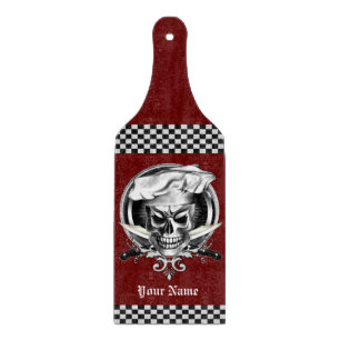 Planche à découper personnalisée de crâne de chef