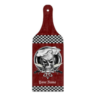 Planche à découper personnalisée de crâne de chef