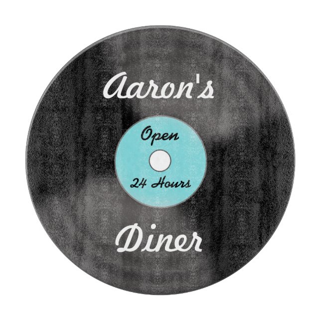 Planche à découper personnalisée de disque (Devant)