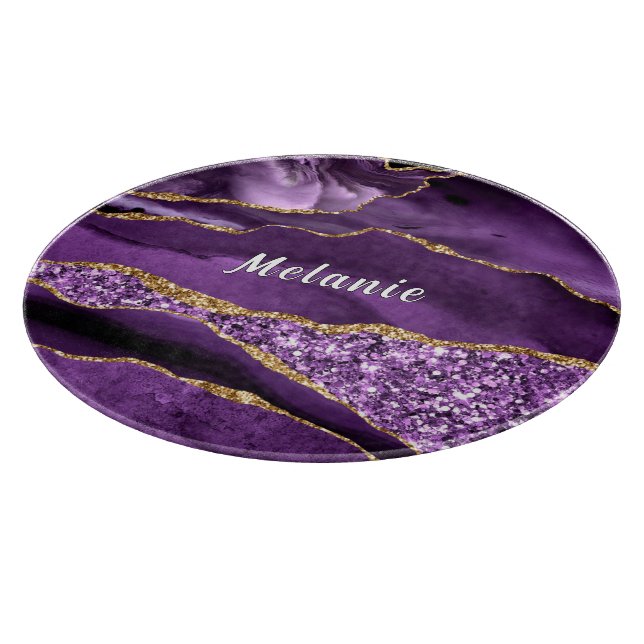 Planche à découper personnalisée en or violet (Coin)