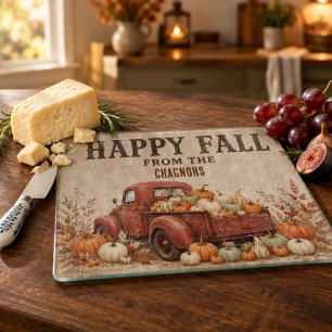 Planche à découper personnalisée Joyeux Automne Ca