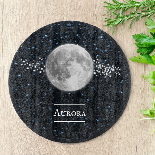 Planche à découper personnalisée lunaire (Lunar Personalized Cutting Board)