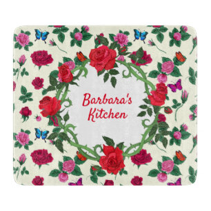 Planche À Découper Personnaliser le jardin de roses 