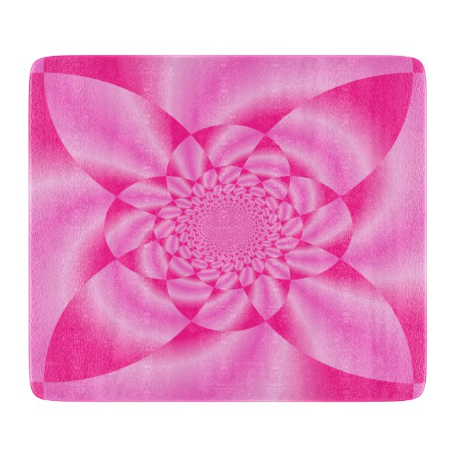 Planche À Découper Pétale de feuille rose (Devant)