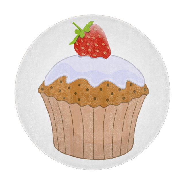 Planche À Découper Petit Bun à la Fraise Mignon (Devant)
