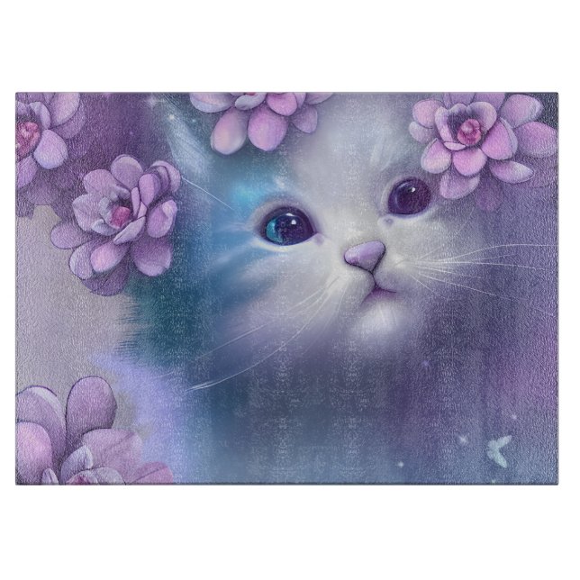 Planche À Découper Petit chaton mignon (Devant)