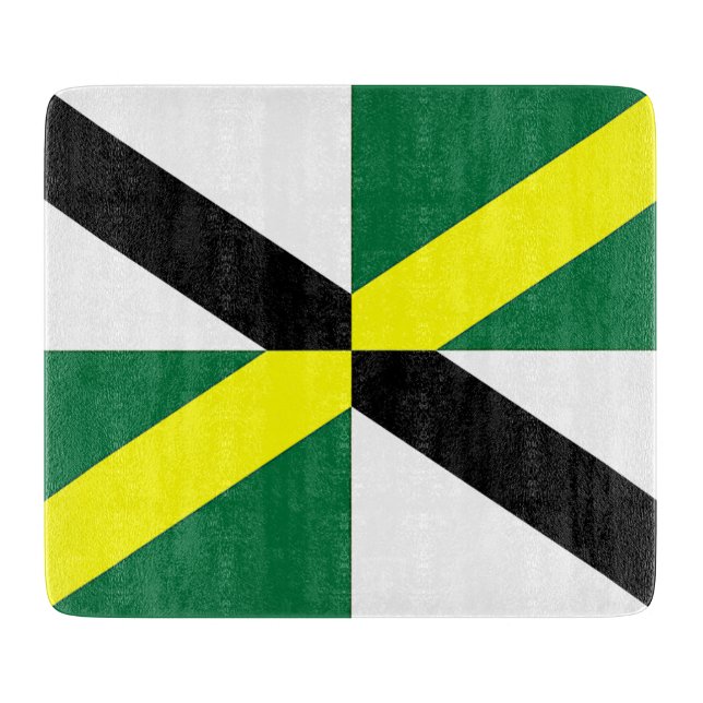 Planche À Découper Petite planche de coupe en verre avec le drapeau d (Devant)