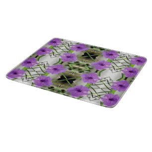 Planche À Découper Petunias mexicain et Latticework