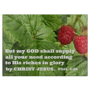 Planche À Découper Philippiens 4:19 Mais mon Dieu vous fournira tout