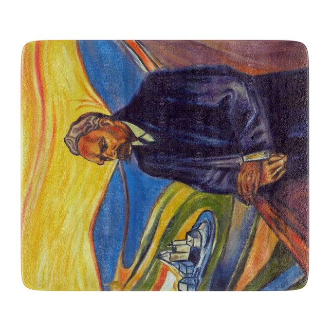 Planche À Découper Philosophe Friedrich Nietzsche (par Edvard Munch) (Devant)
