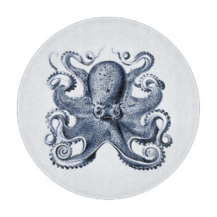 Planche À Découper Photo de la marine Blue Octopus par Ernst Haeckel