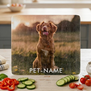 Planche À Découper Photo personnalisée avec le nom de votre chien