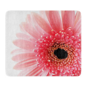 Planche À Découper Photographie de gerbera rose frais