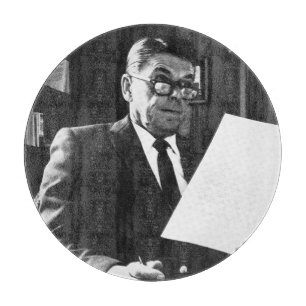 Planche À Découper Photographie de Ronald Reagan