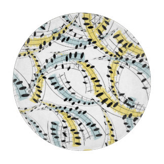 Planche À Découper Phrases musicales : Arrière - plan blanc gai.