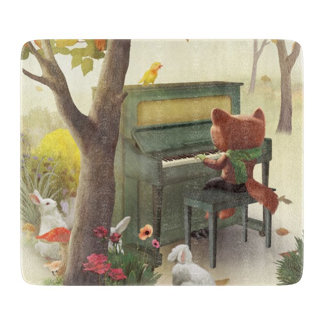Planche À Découper Pianiste des bois (Devant)