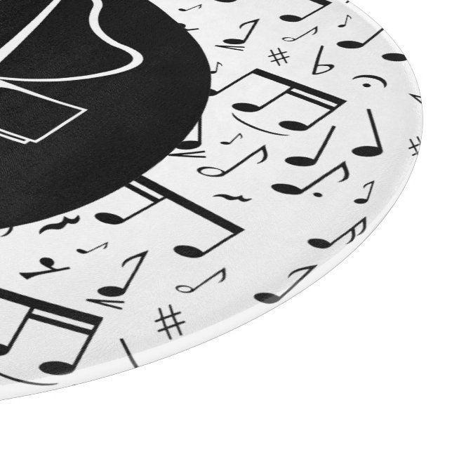 Planche À Découper Piano noir et blanc (Coin)