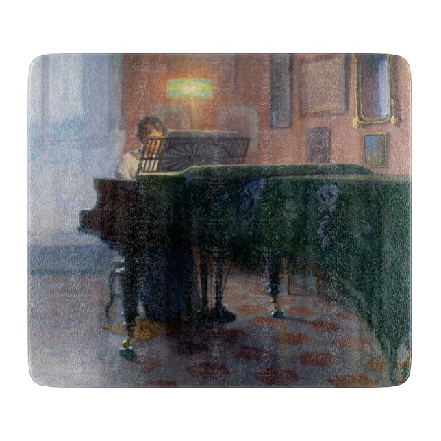 Planche À Découper Piano Player (Pianiste) (Musicienne) (Devant)