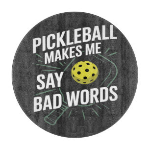 Planche À Découper pickleball drôle me fait dire des gros mots
