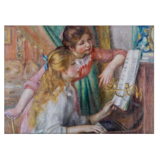 Planche À Découper Pierre Auguste Renoir - Jeunes filles au piano (Devant)