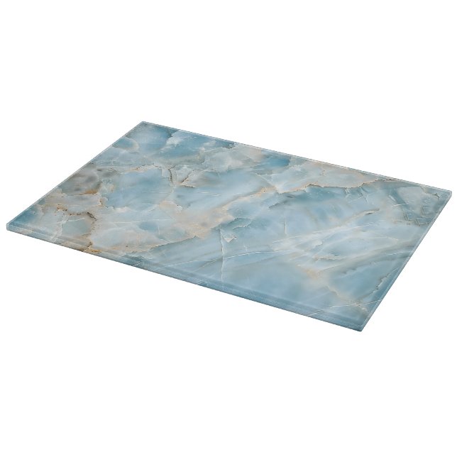 Planche À Découper Pierre précieuse esthétique bleu clair moderne lux (Coin)