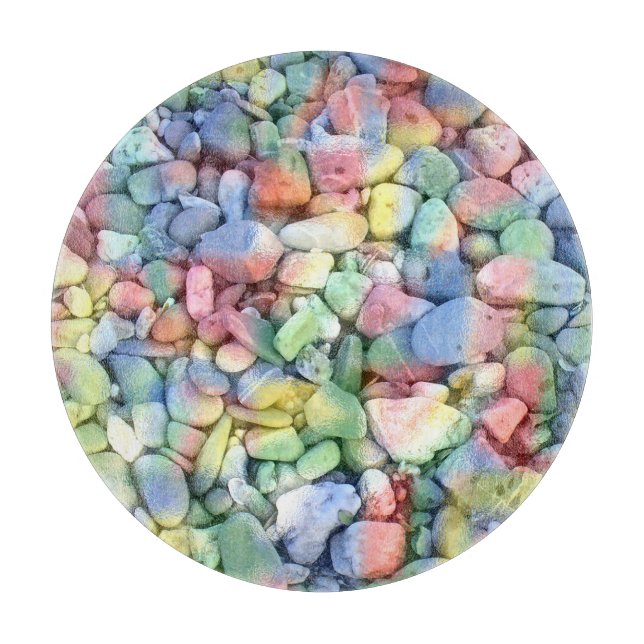 Planche À Découper Pierres colorées (Devant)