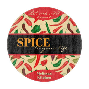 Planche À Découper Piments piquants épicés rouge vert