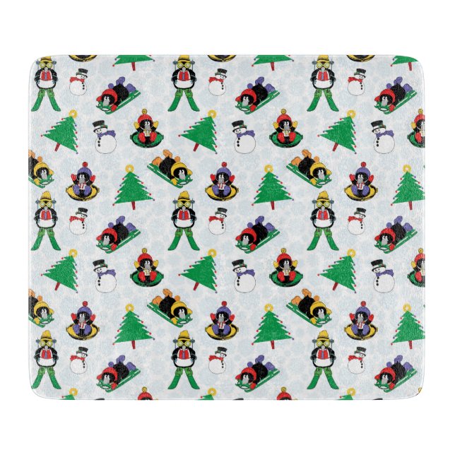 Planche À Découper Pingouin de Noël (Devant)
