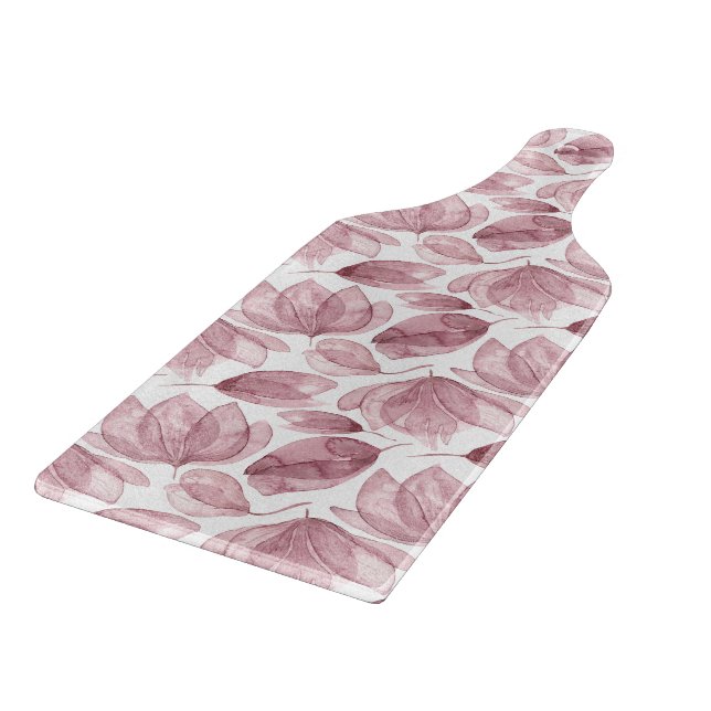 Planche À Découper Pink Botanical Floral Flower Patter (Coin)