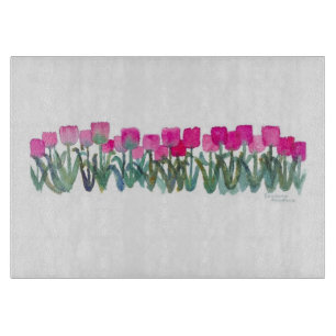 PLANCHE À DÉCOUPER PINK TULIP GROVE CUTBOARD