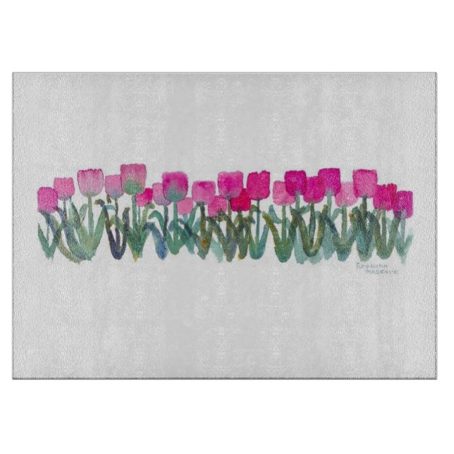 PLANCHE À DÉCOUPER PINK TULIP GROVE CUTBOARD (Devant)