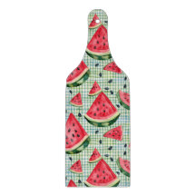 Pique-nique Patch Watermelon - Aquarelle En vichy 