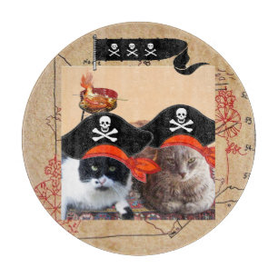 Planche À Découper PIRATE CATS, Parlez comme un jour de pirates
