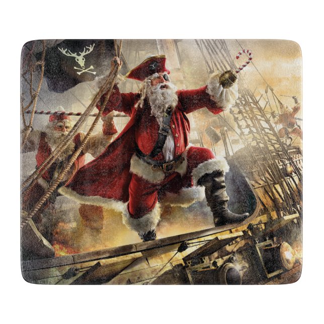 Planche À Découper Pirate Père Noël (Devant)