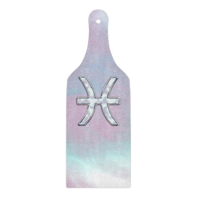 Planche À Découper Pisces Zodiac Signe Mère de Pearl style (Devant)