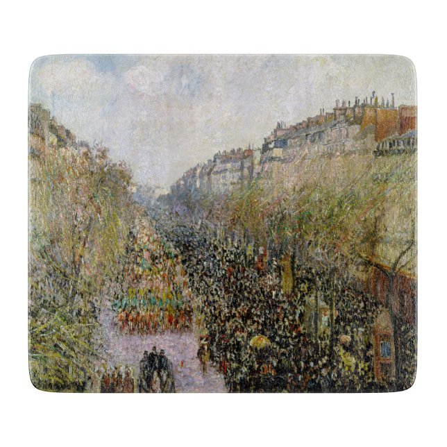 Planche À Découper Pissarro - Boulevard Montmartre, Mardi Gras (Devant)