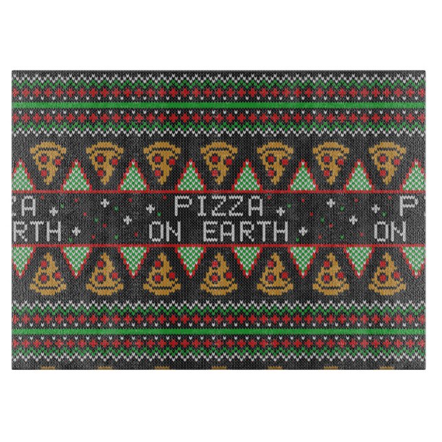 Planche À Découper Pizza Ugly Christmas Sweat (Devant)