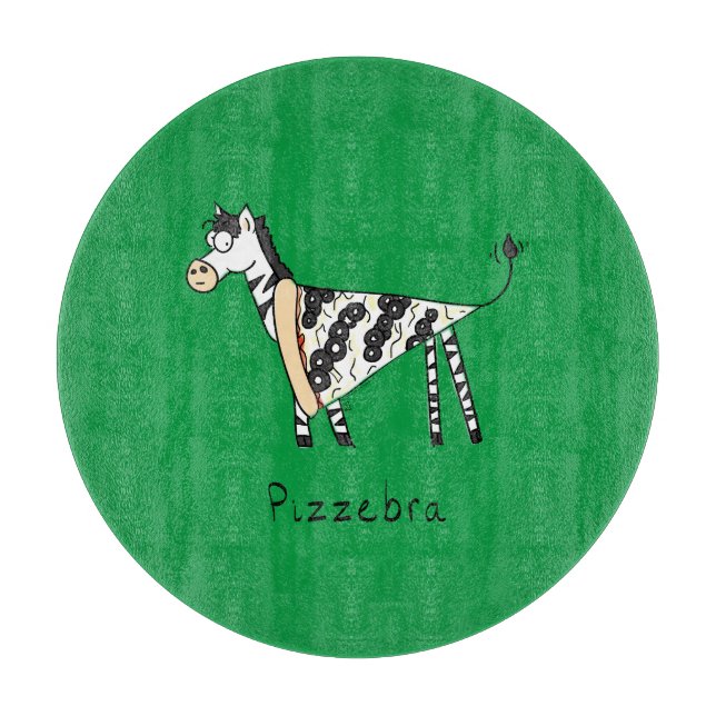Planche à découper Pizza Zèbre (Devant)