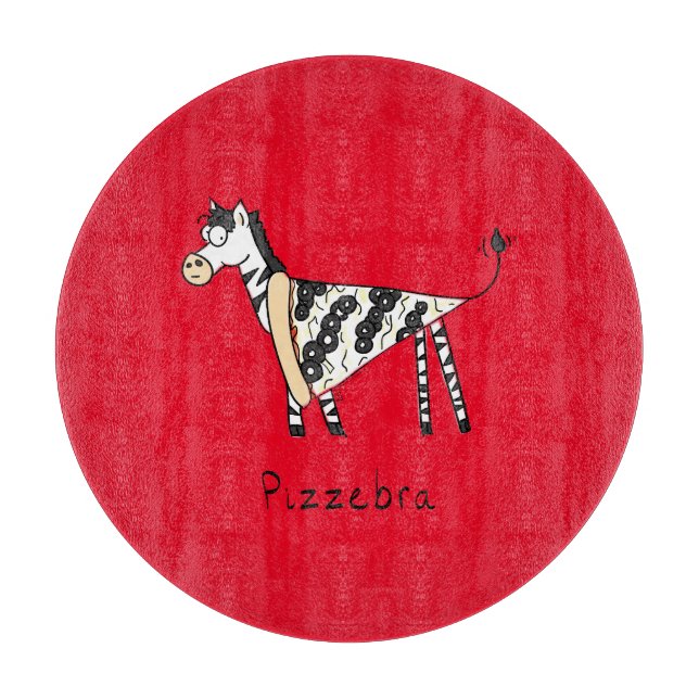 Planche à découper Pizza Zèbre Pizzebra (Devant)
