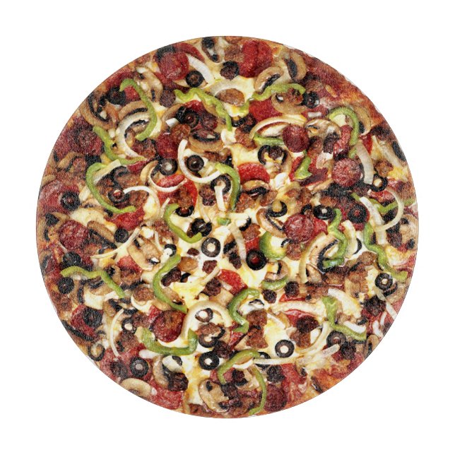 Planche À Découper Pizzawith the Works (Devant)