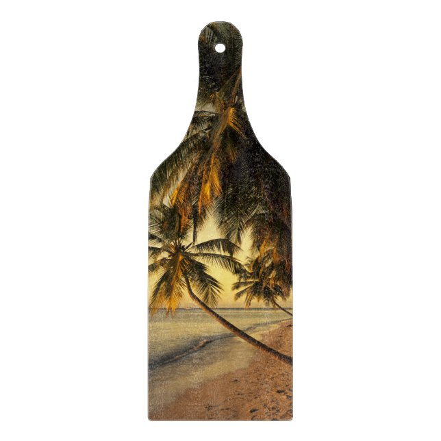 Planche À Découper Plage au coucher du soleil, Trinité (Devant)