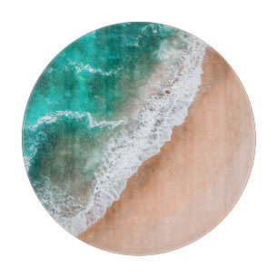 Planche À Découper Plage d'eau de mer sable tropical été