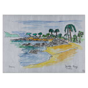 Planche À Découper Plage d'Isolella, Ajaccio Corse, France