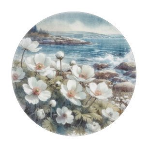 Planche À Découper Plage et Plage Florale