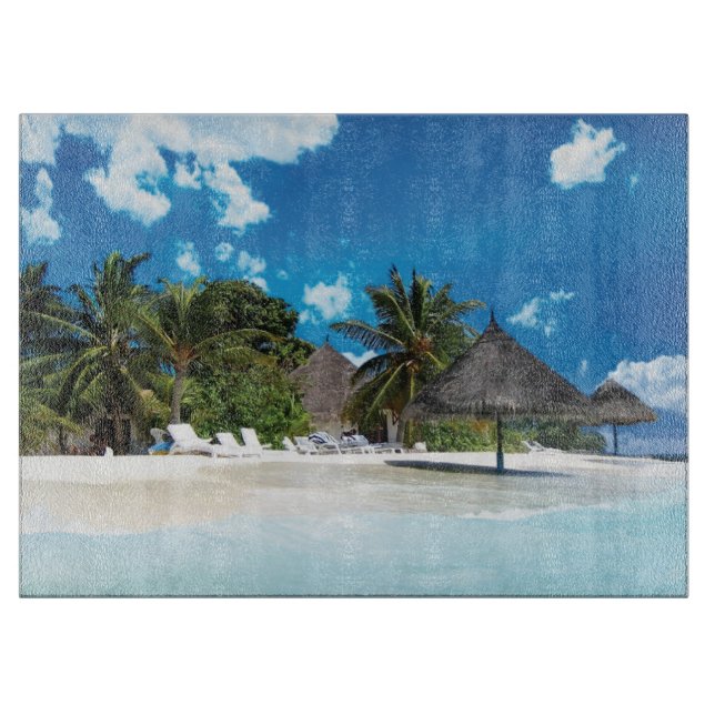 Planche À Découper Plage exotique (Devant)