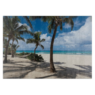 Planche À Découper Plages tropicales Anguilla Beach, Palm Tree
