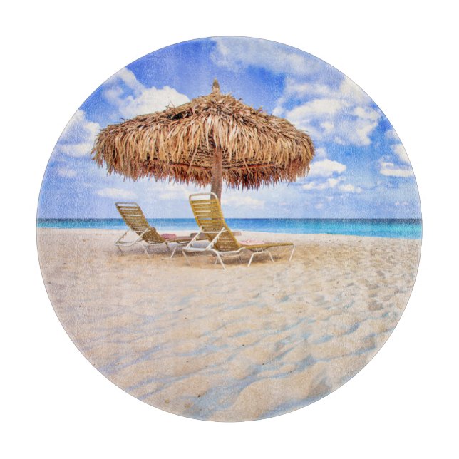 Planche À Découper Plages tropicales | Plage de sable d'Aruba (Devant)